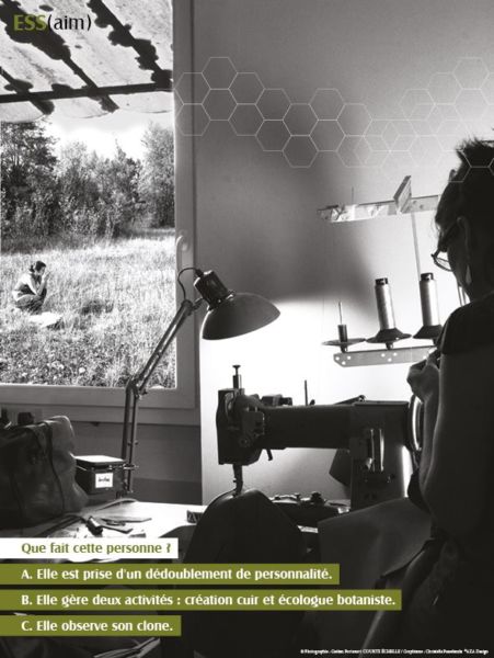 <strong>expo ESS(aim)11 créée par les entrepreneurs dans le cadre du mois de l’ESS</strong> <em>photo courte échelle</em><br /></p><p>